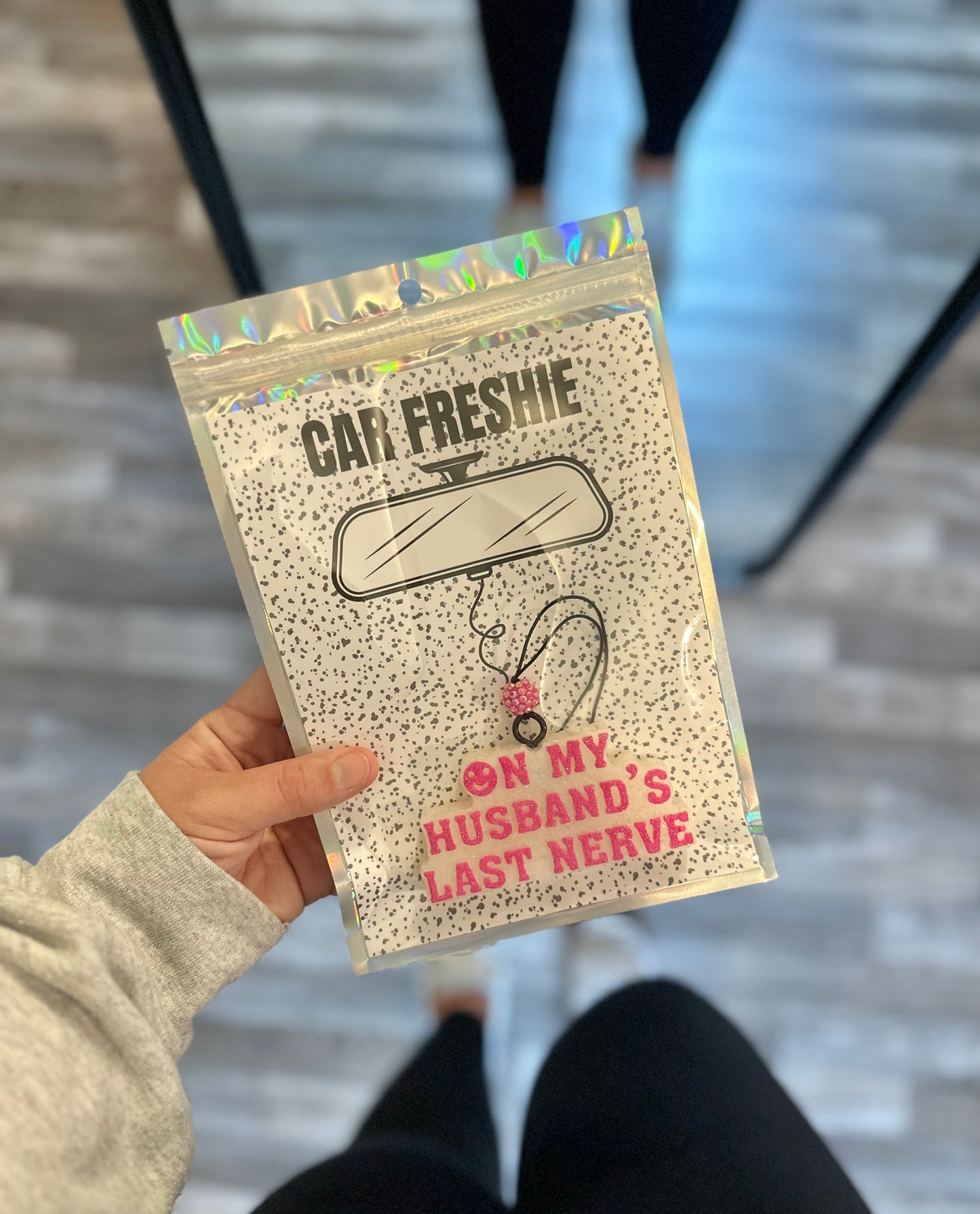 On My Husband’s Last Nerve (Pink) || Car Freshie