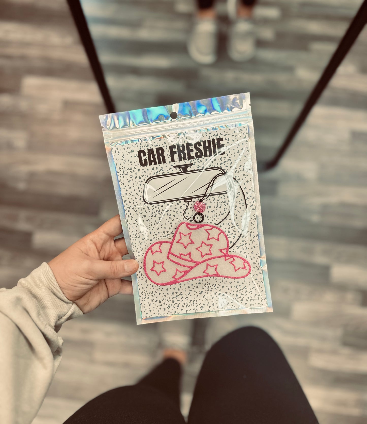 Star Cowgirl Hat (Pink) || Car Freshie