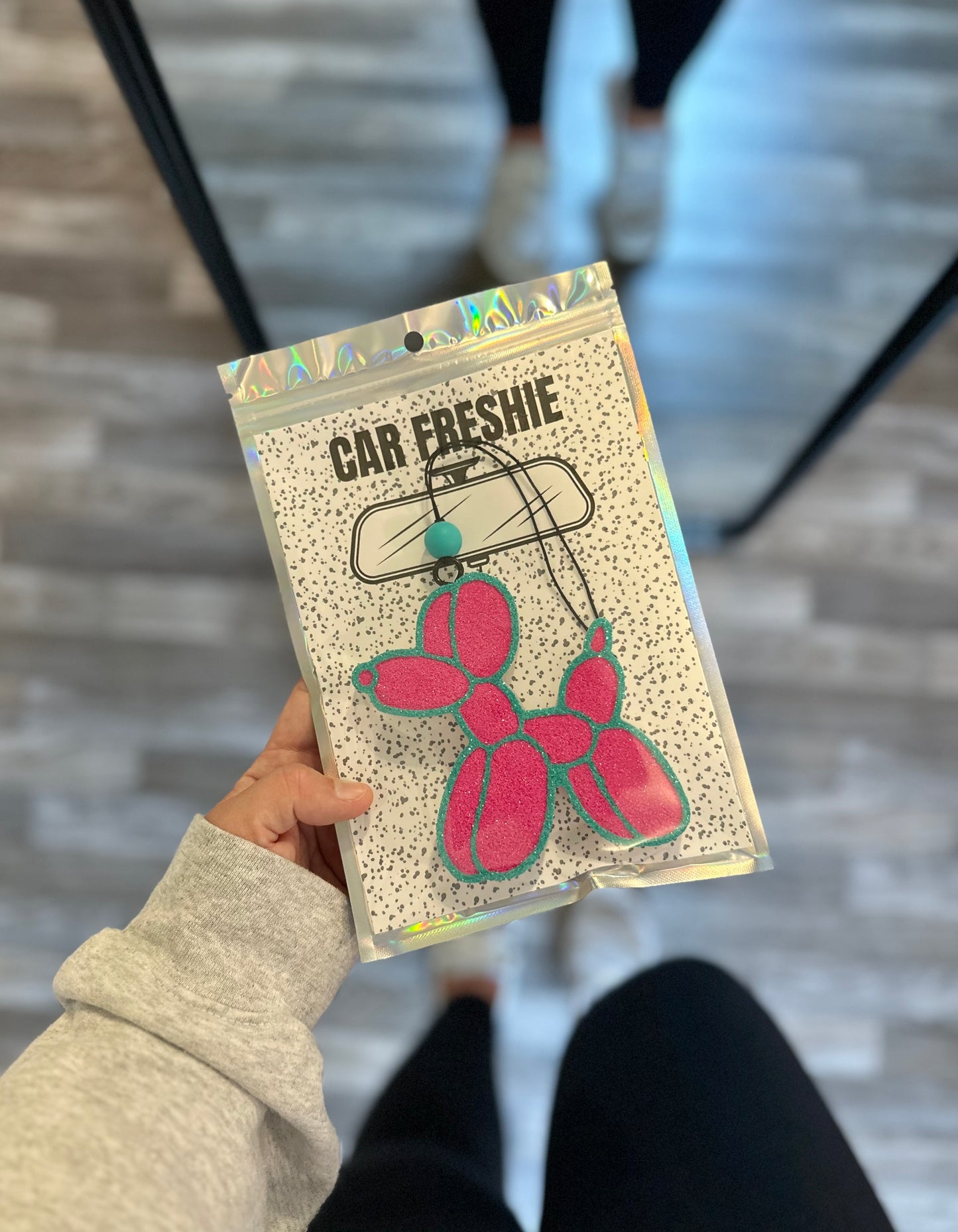 Balloon Animal (Teal + Pink) || Car Freshie