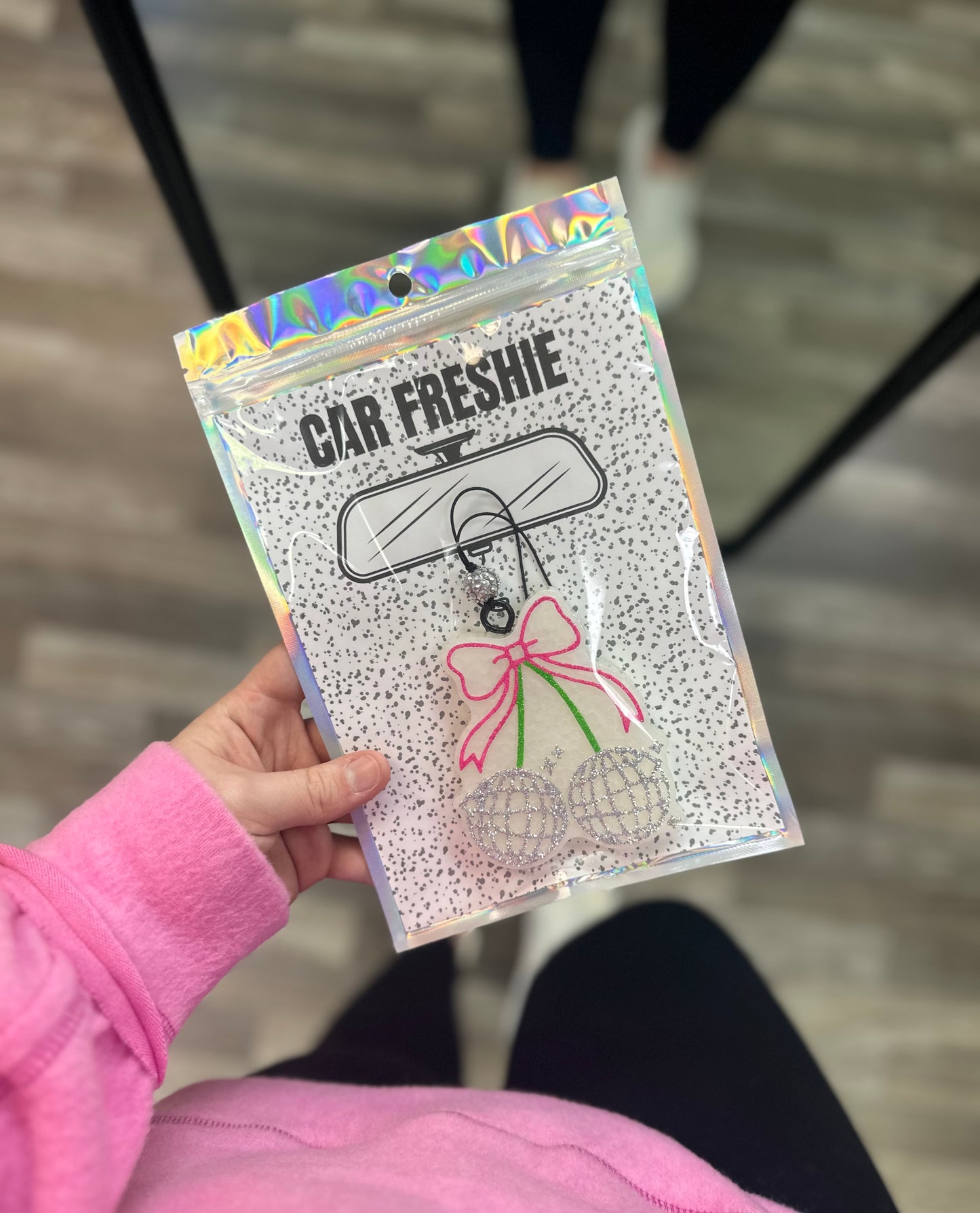 RTS || Disco Cherries (Pink + Green) || Car Freshie