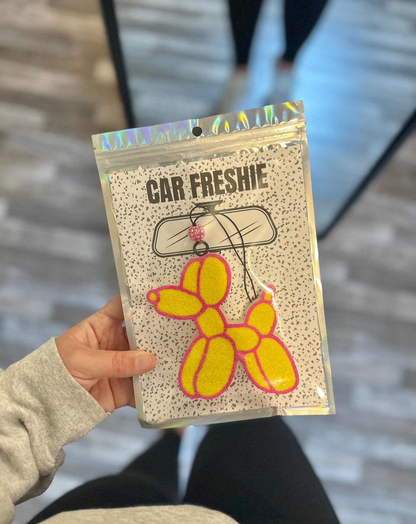 Balloon Animal (Pink + Lime) || Car Freshie