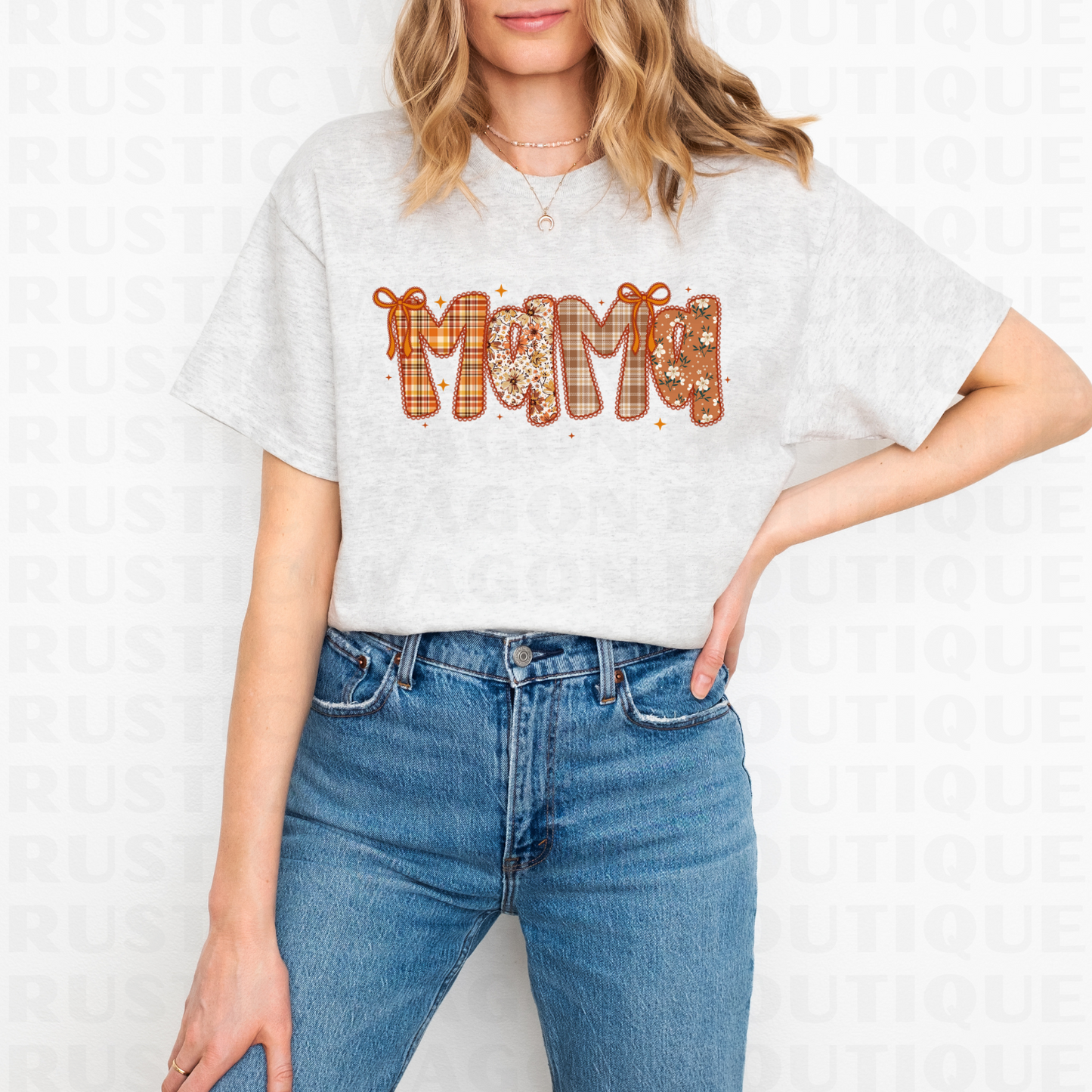 Patchwork Mama || Graphic Crewneck + Tee