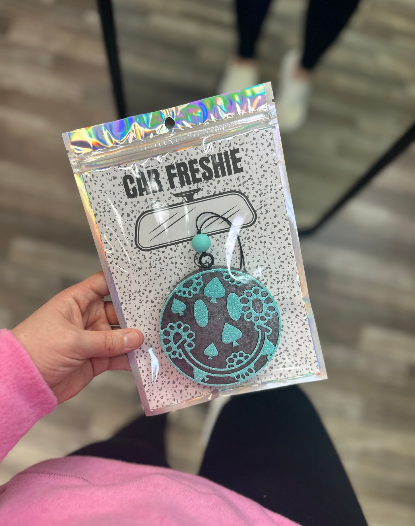 Western Smiley (Mint) || Car Freshie