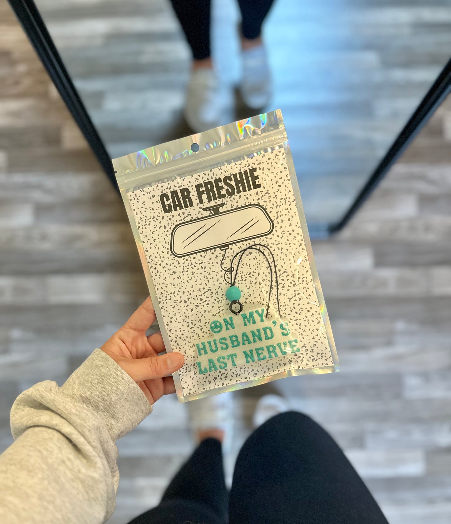 On My Husband’s Last Nerve (Teal) || Car Freshie