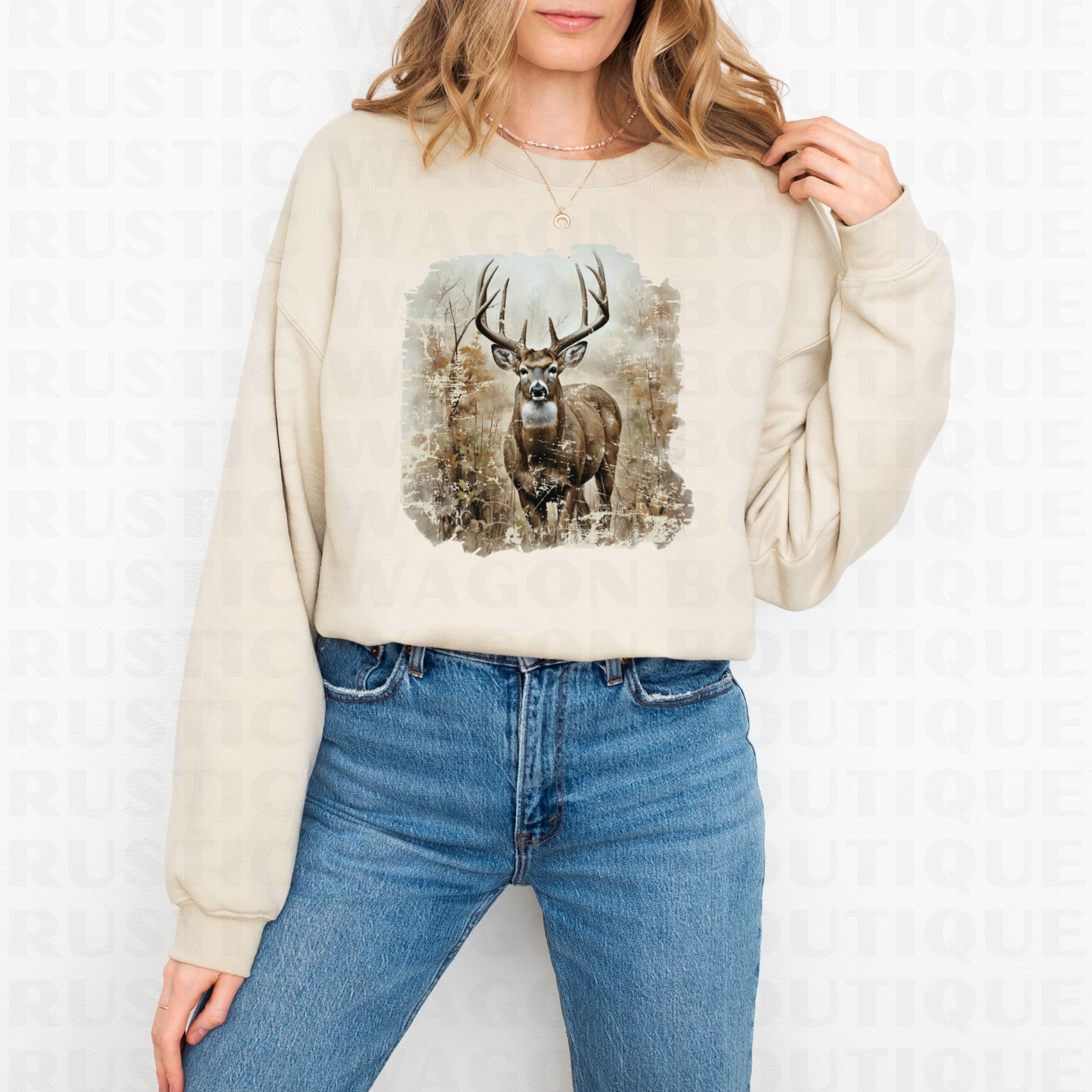 Vintage Deer || Graphic Crewneck + Tee