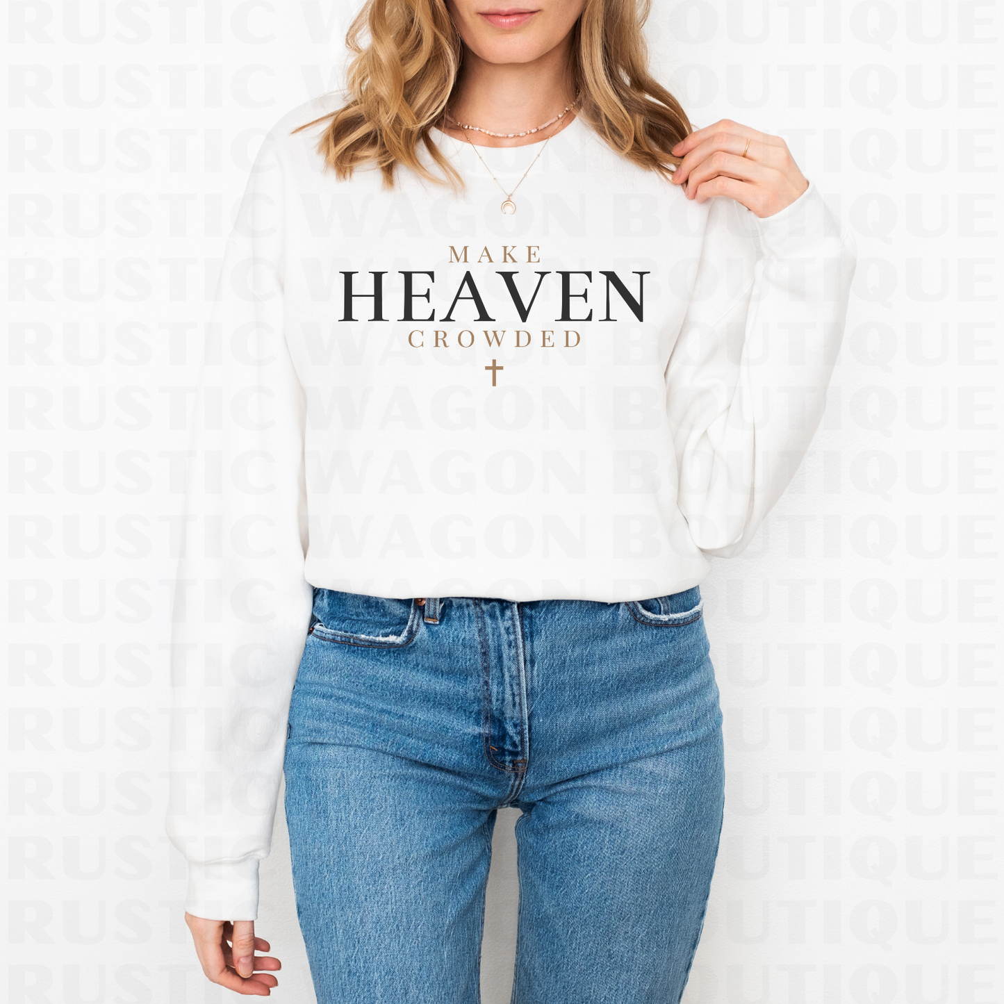Make Heaven Crowded || Graphic Crewneck + Tee