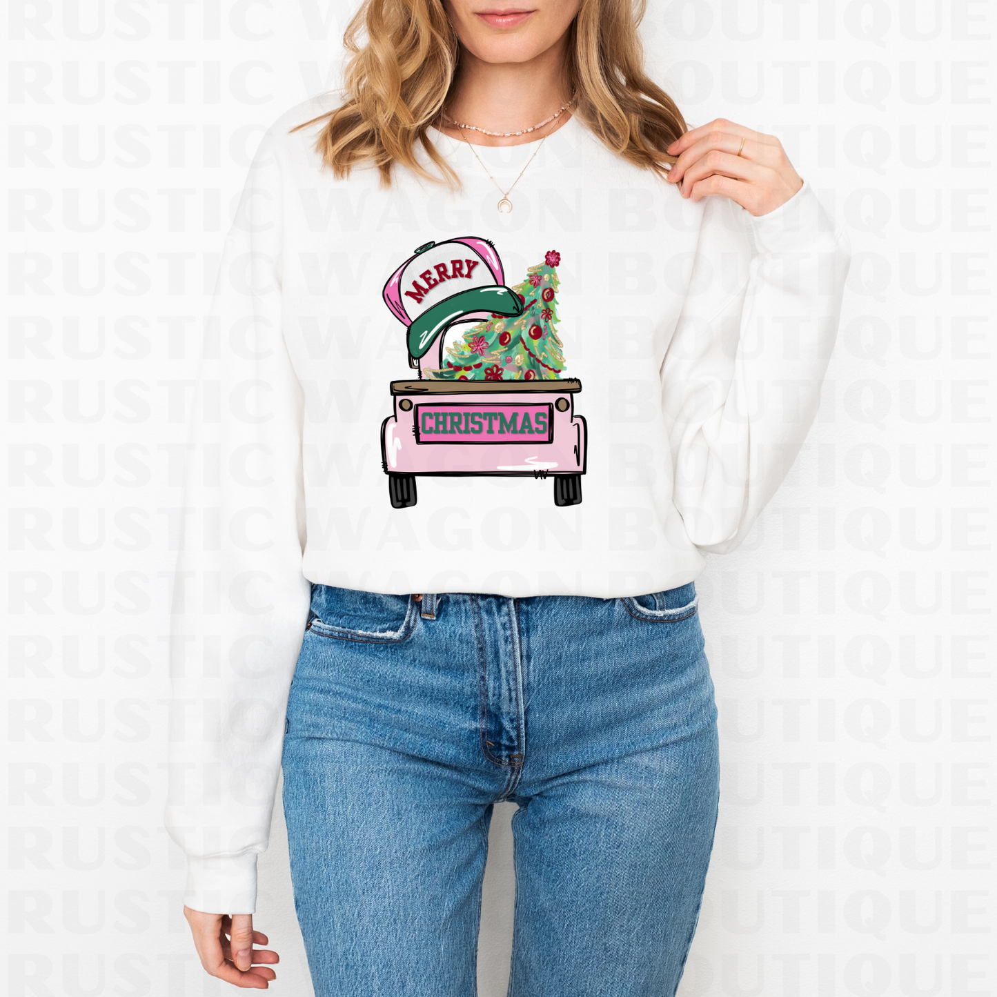 Merry Christmas Truck || Graphic Crewneck + Tee