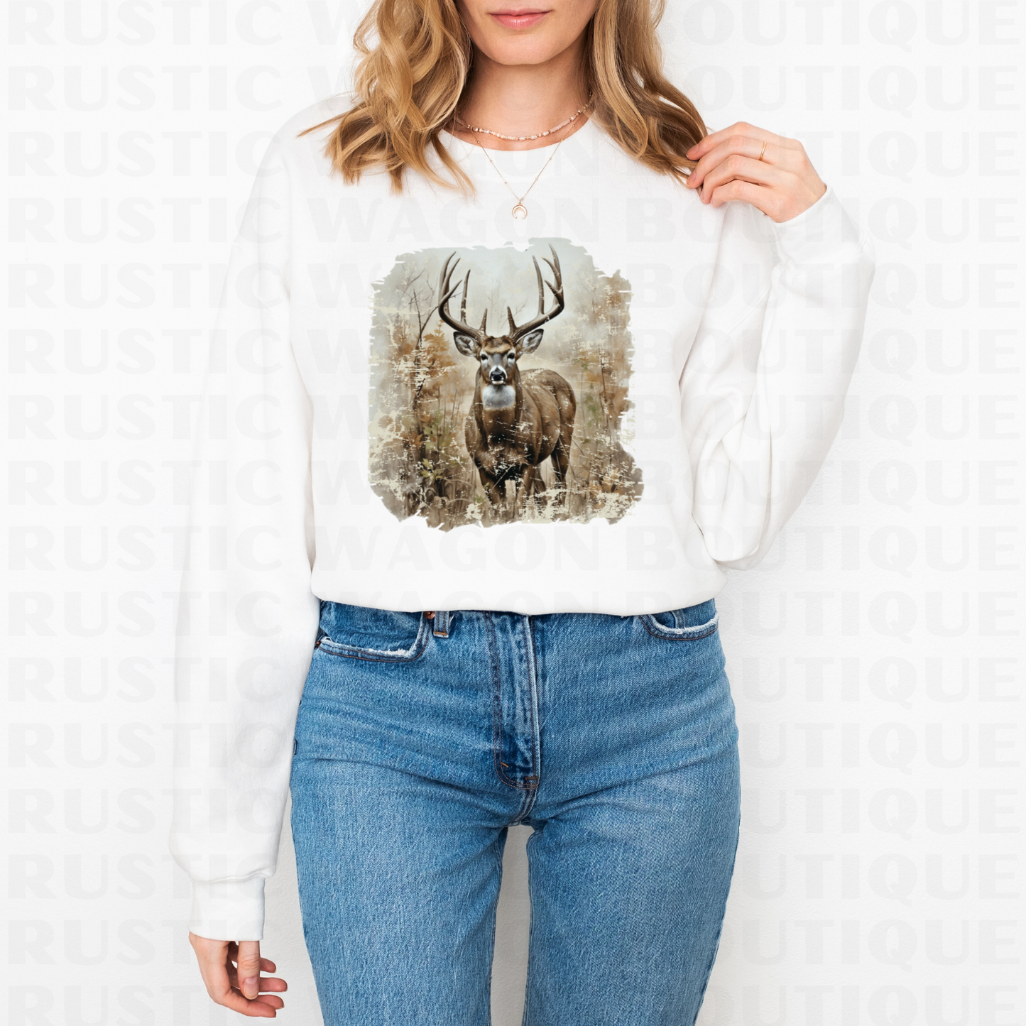 Vintage Deer || Graphic Crewneck + Tee