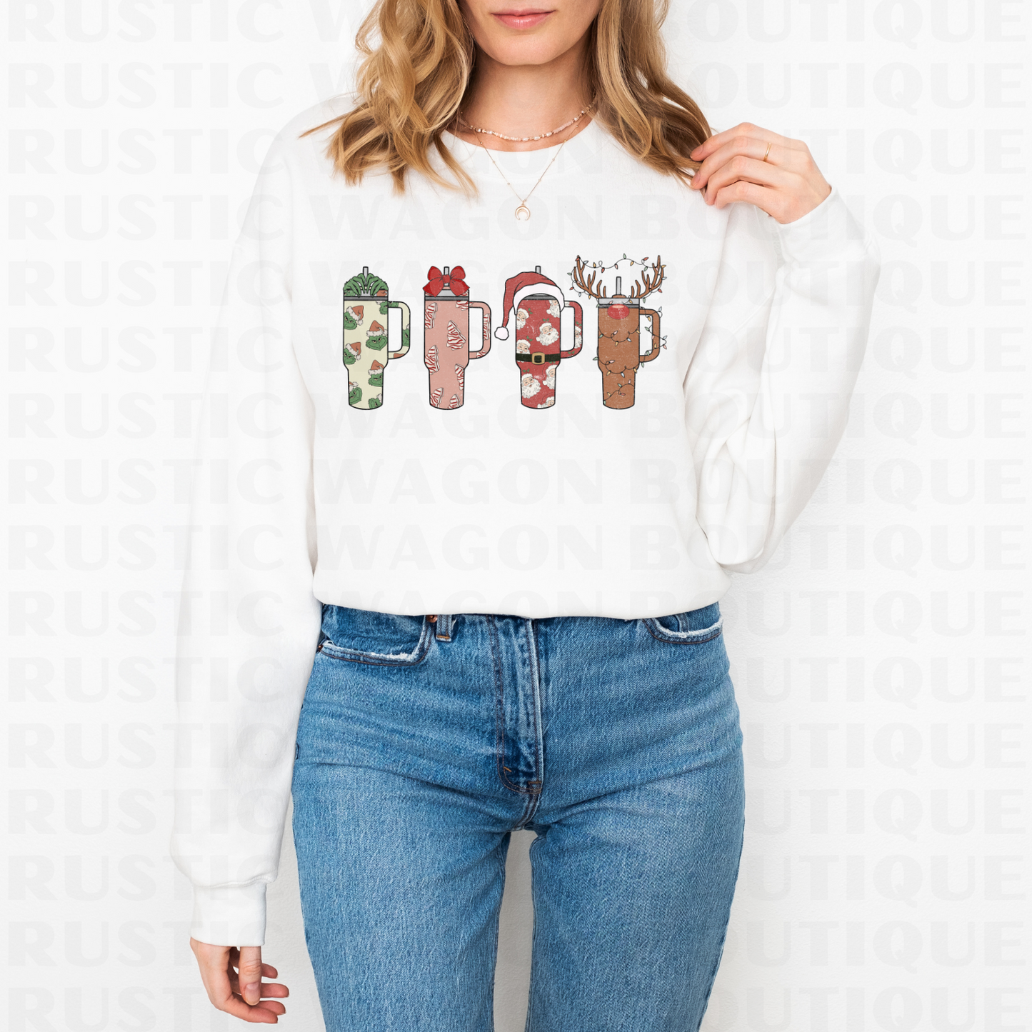 Christmas Cups || Graphic Crewneck + Tee