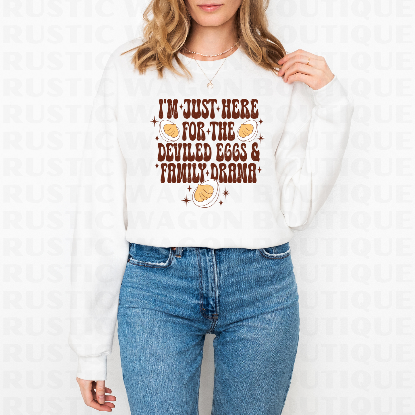 Deviled Eggs & Family Drama || Graphic Crewneck + Tee