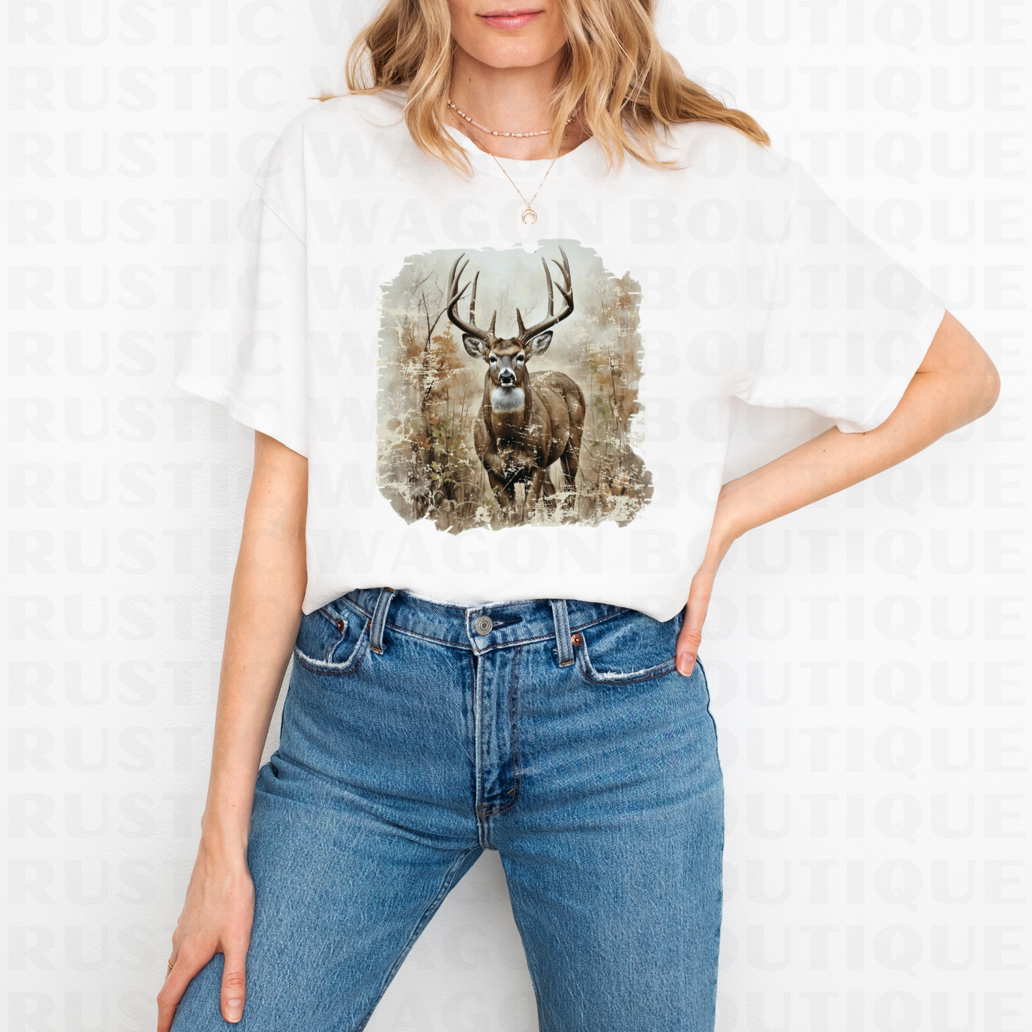 Vintage Deer || Graphic Crewneck + Tee