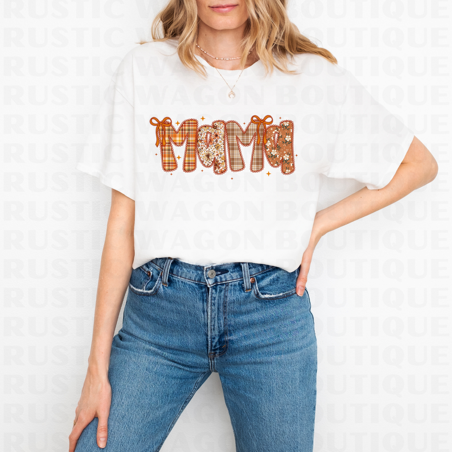Patchwork Mama || Graphic Crewneck + Tee