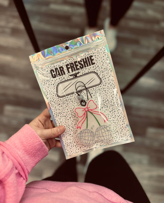 RTS || Disco Cherries (Pink + Green) || Car Freshie