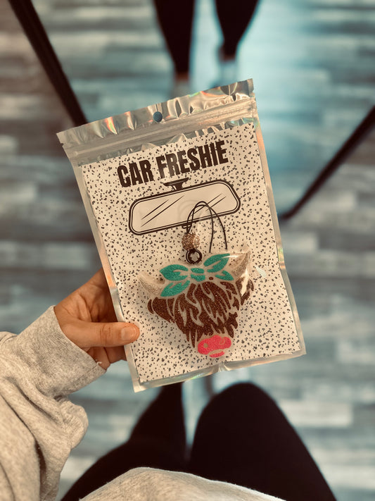 RTS || Cow (Teal) || Car Freshie