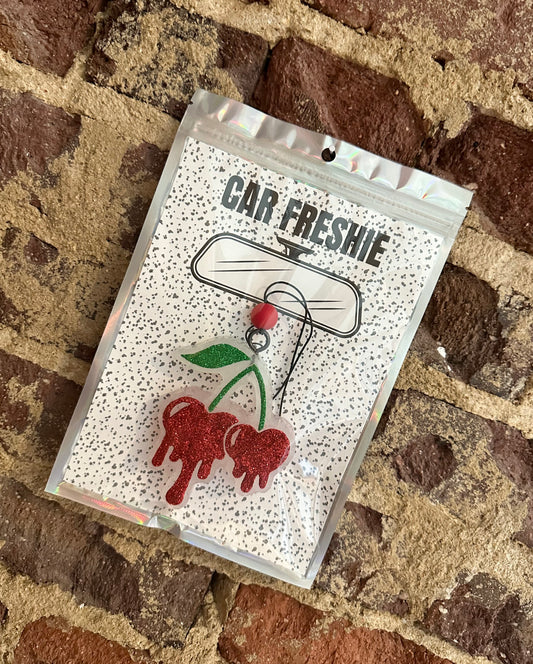 PREORDER : Cherries (Red + Green) || Car Freshie