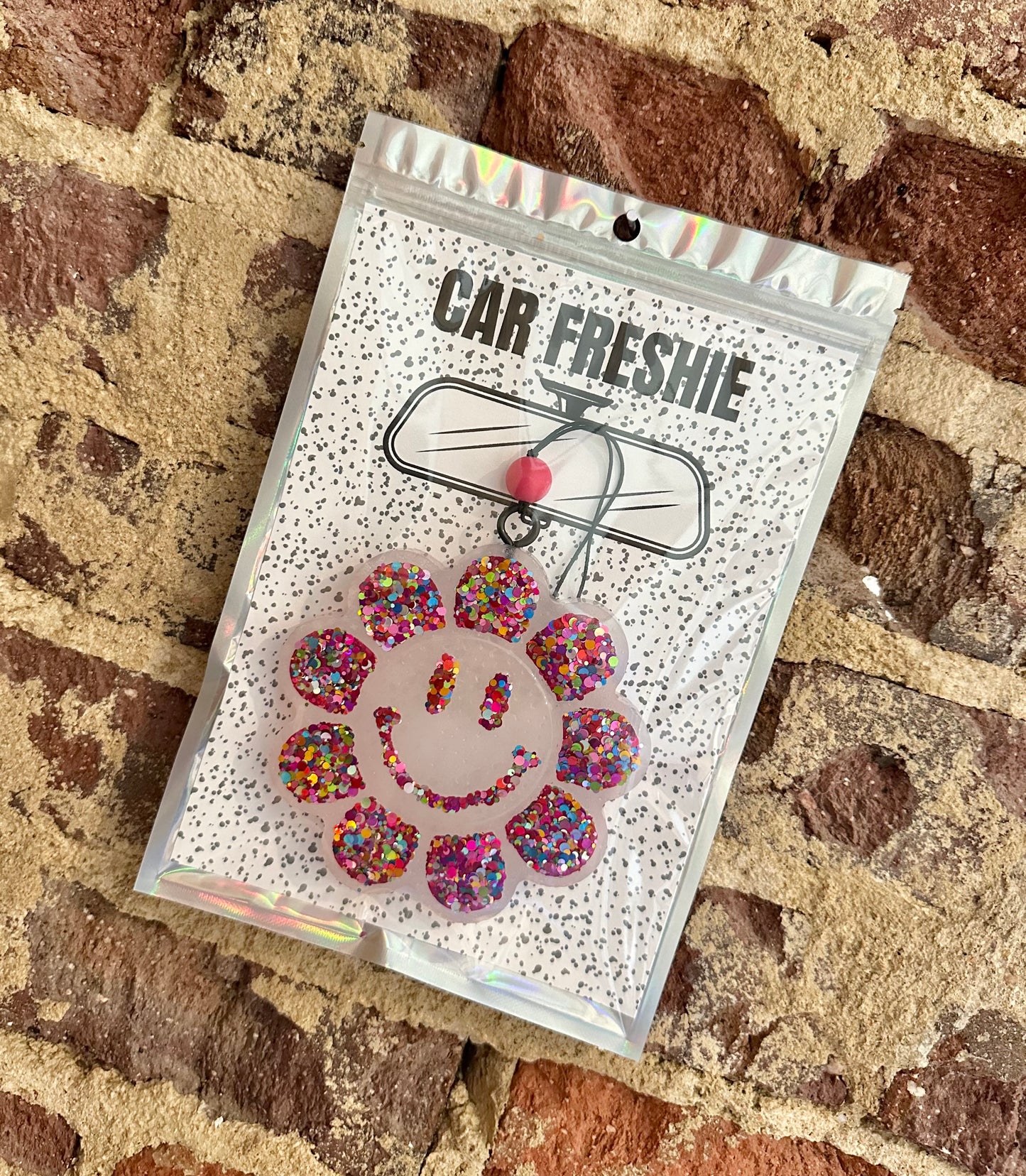 PREORDER : Smiley Flower (Confetti) || Car Freshie