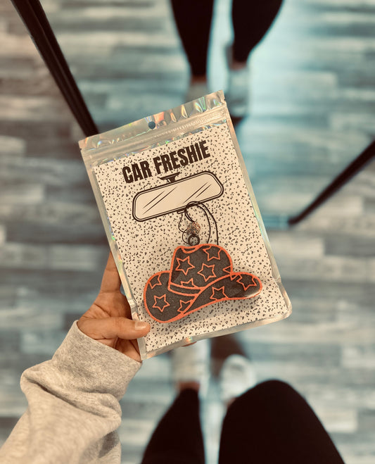 RTS || Star Cowgirl Hat (Coral) || Car Freshie