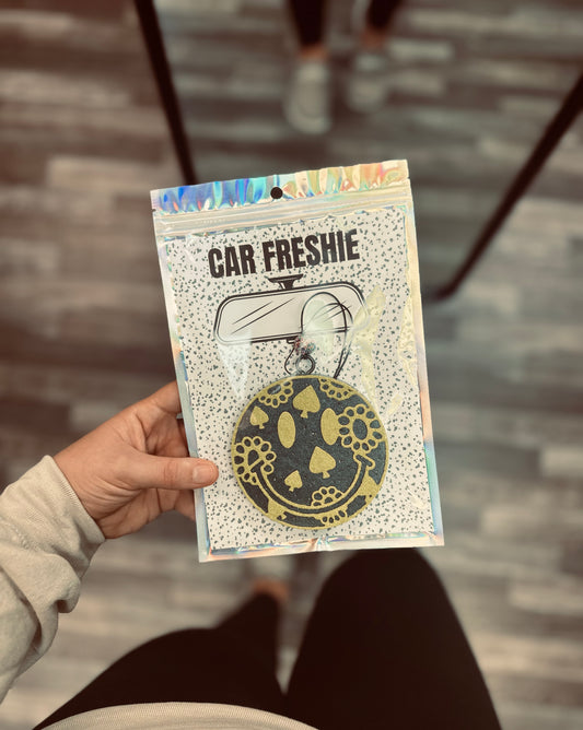 Western Smiley (Lime) || Car Freshie