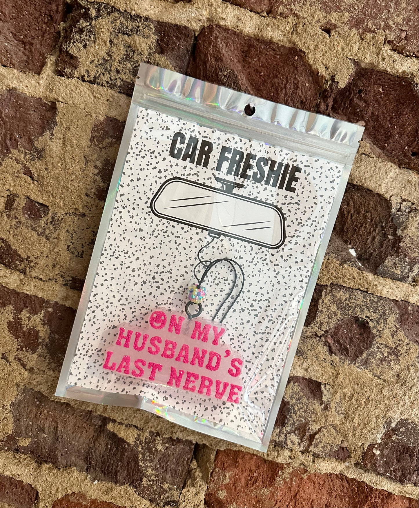 PREORDER : On My Husbands Last Nerve (Pink) || Car Freshie