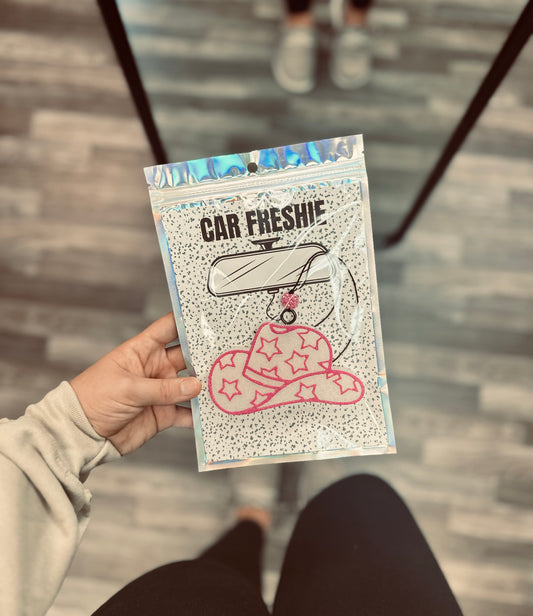 RTS || Star Cowgirl Hat (Pink) || Car Freshie