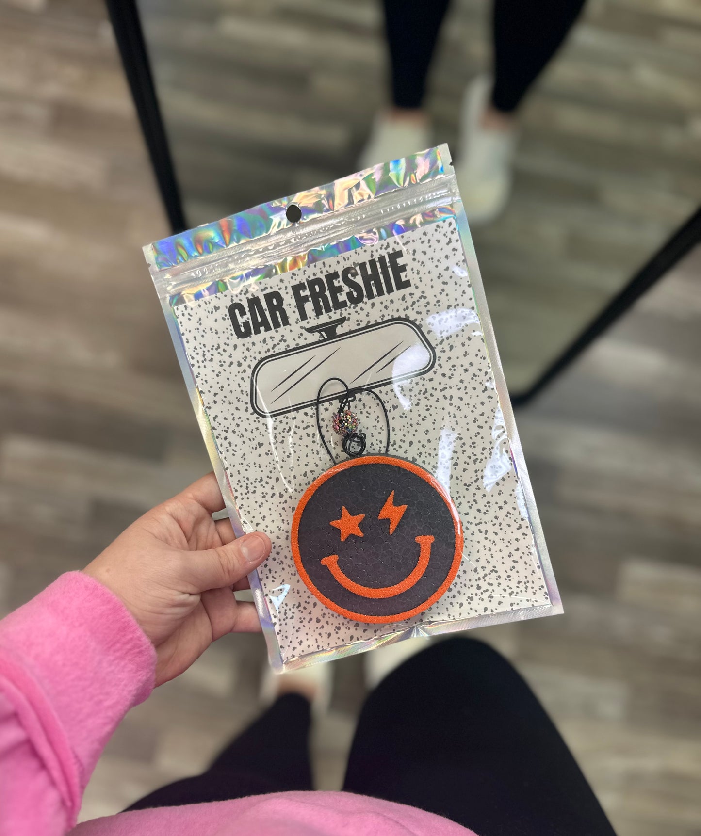 Retro Smiley (Orange) || Car Freshie