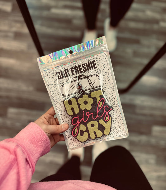 Hot Girls Cry (Lime + Pink) || Car Freshie