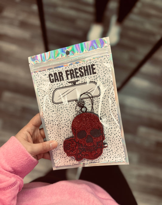 Skull & Rose (Red) || Car Freshie