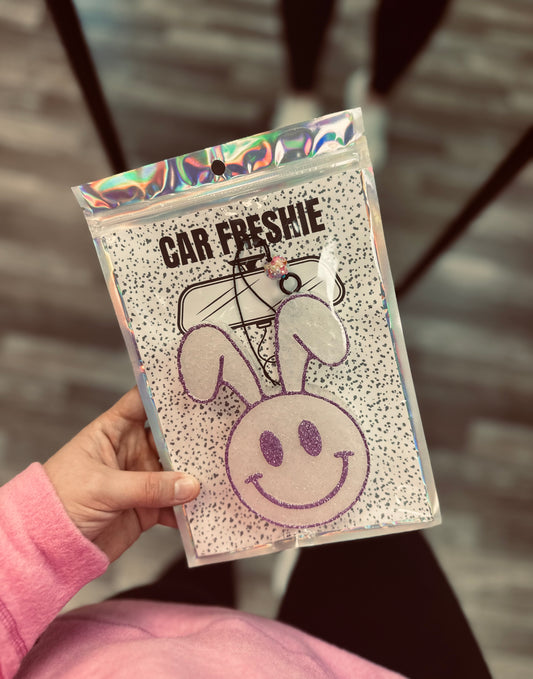 Smiley Bunny (Purple) || Car Freshie