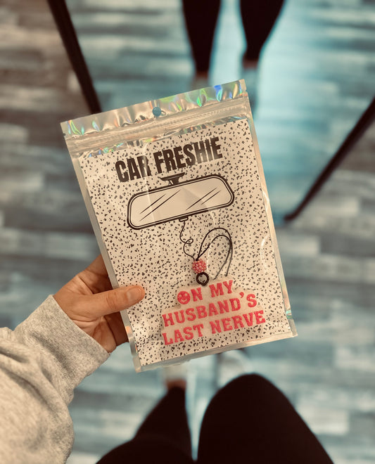 On My Husband’s Last Nerve (Pink) || Car Freshie