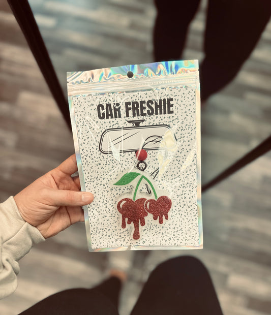 RTS || Drip Cherries (Red + Green) || Car Freshie