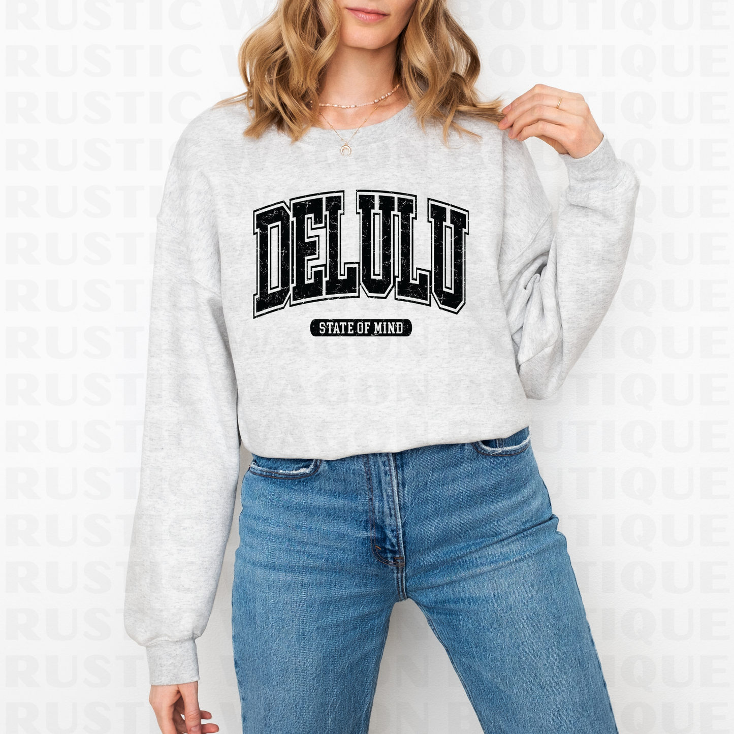 Delulu State Of Mind || Graphic Crewneck + Tee