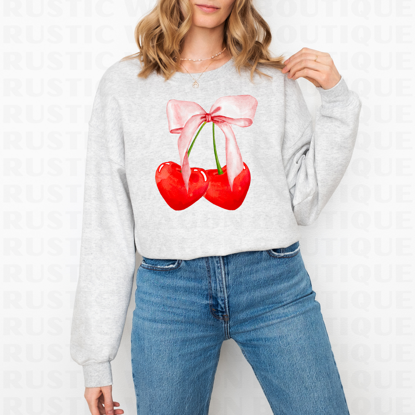 Cherry Hearts || Graphic Crewneck + Tee