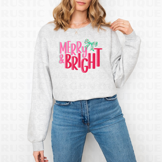 Coquette Merry & Bright || Graphic Crewneck + Tee