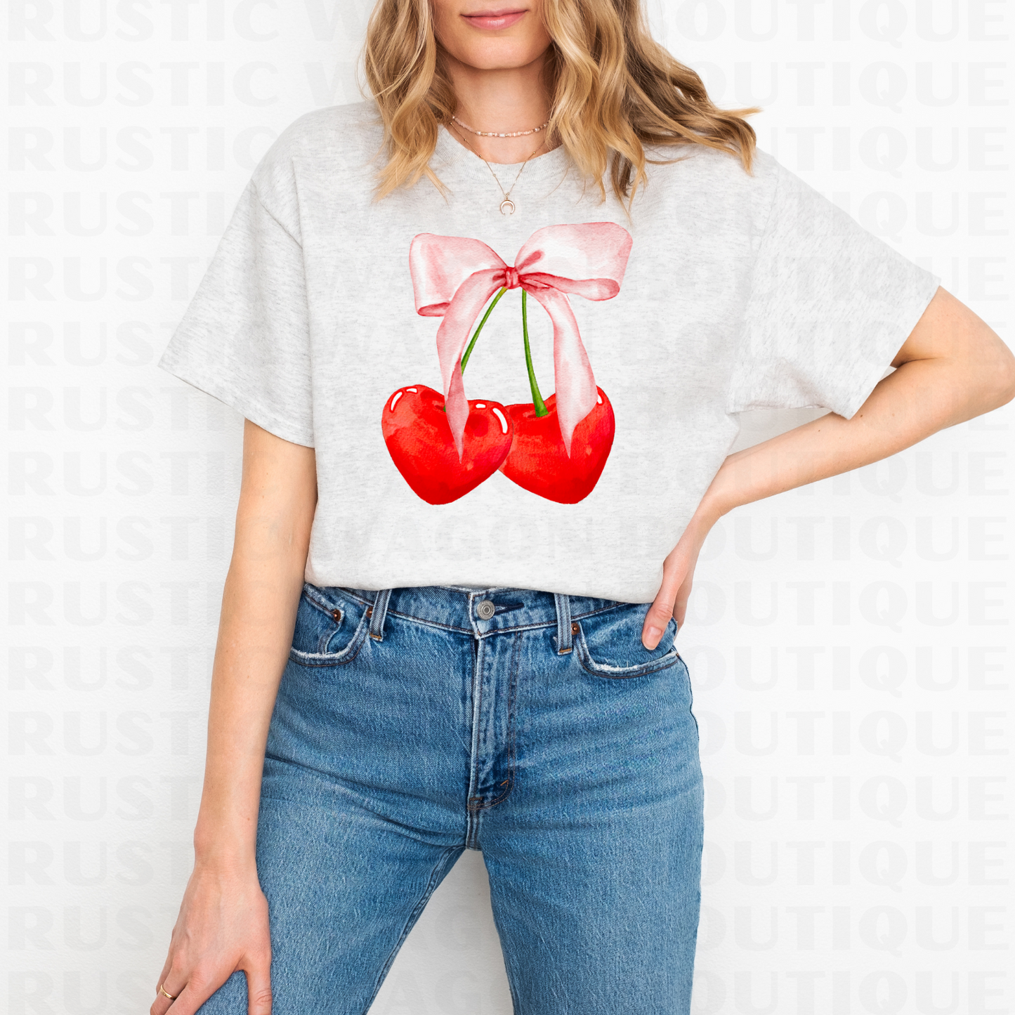 Cherry Hearts || Graphic Crewneck + Tee