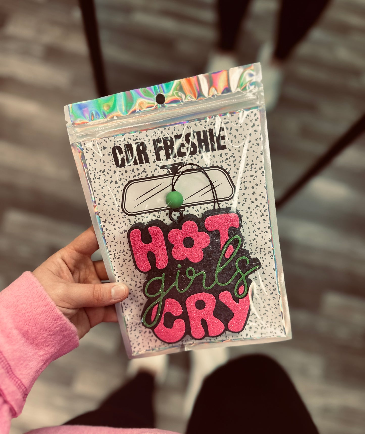 Hot Girls Cry (Pink + Green) || Car Freshie