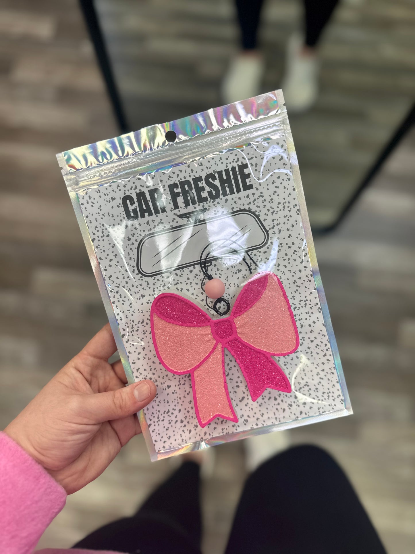 Bow (Light Pink + Pink) || Car Freshie