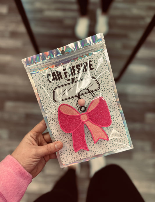 RTS || Bow (Pink + Light Pink) || Car Freshie