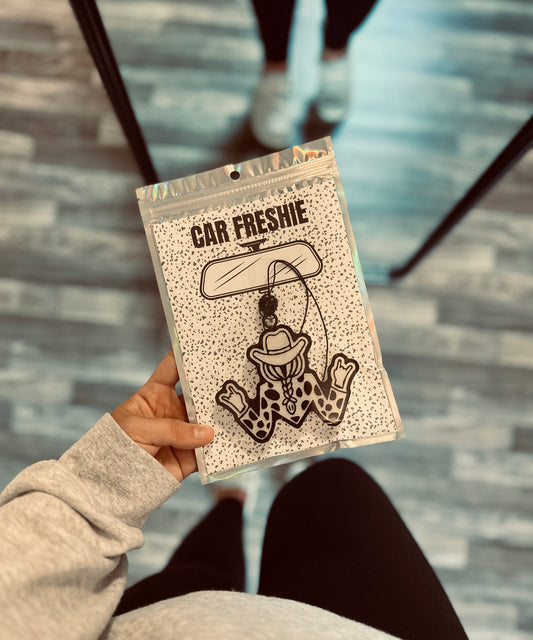 Cowgirl Outline (Black) || Car Freshie