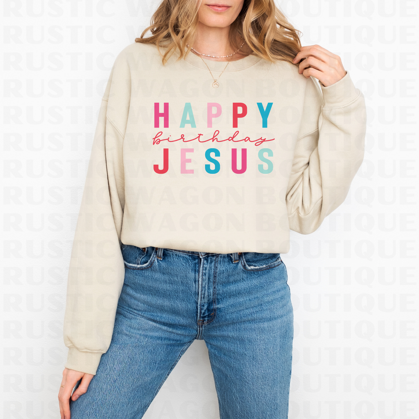 Happy Birthday Jesus || Graphic Crewneck + Tee