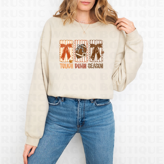 Touchdown Season || Graphic Crewneck + Tee