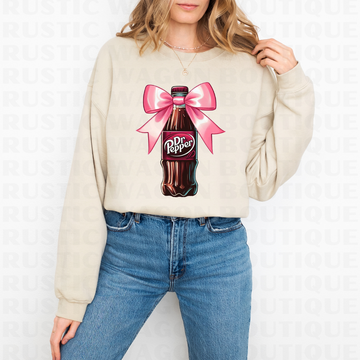 Bow Dr Pepper || Graphic Crewneck + Tee