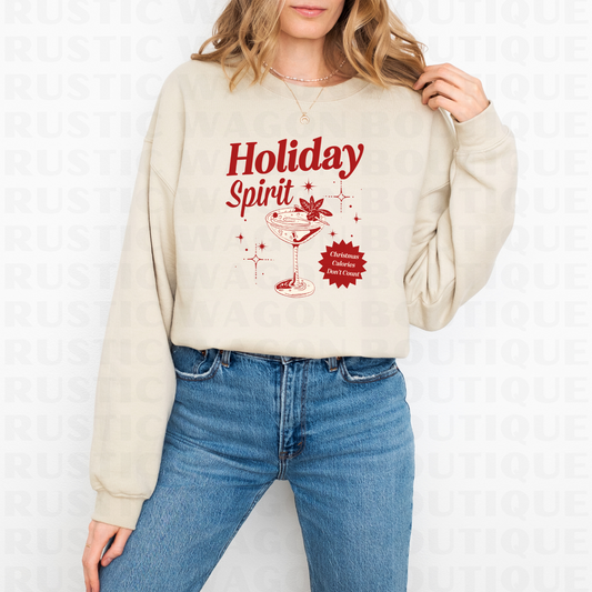 Holiday Spirit || Graphic Crewneck + Tee