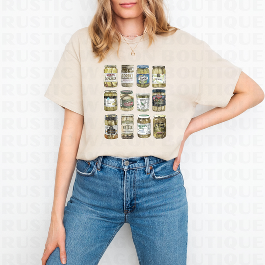 Retro Pickles || Graphic Crewneck + Tee