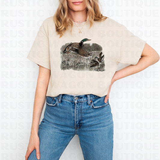 Vintage Duck || Graphic Crewneck + Tee