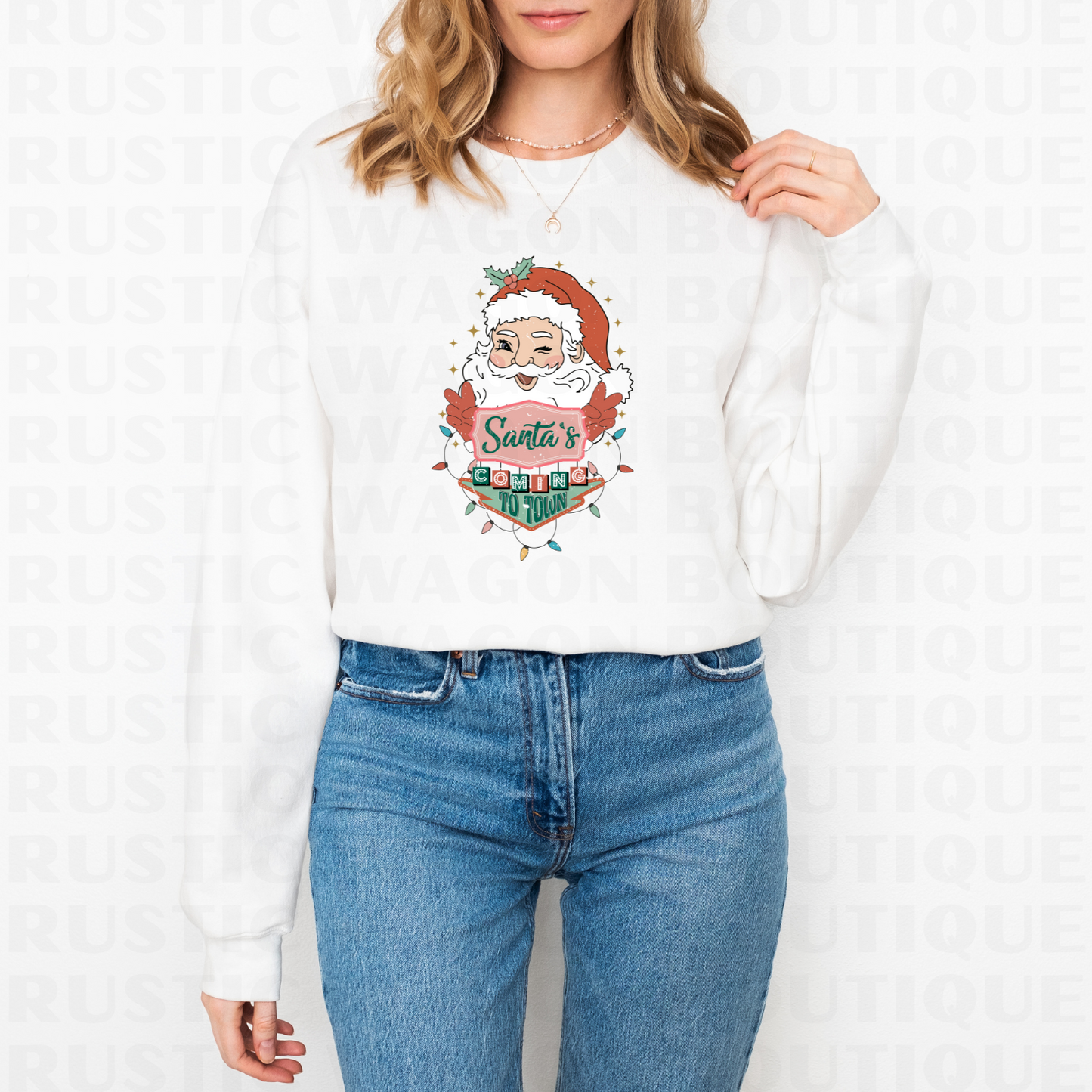 Santa’s Coming To Town || Graphic Crewneck + Tee