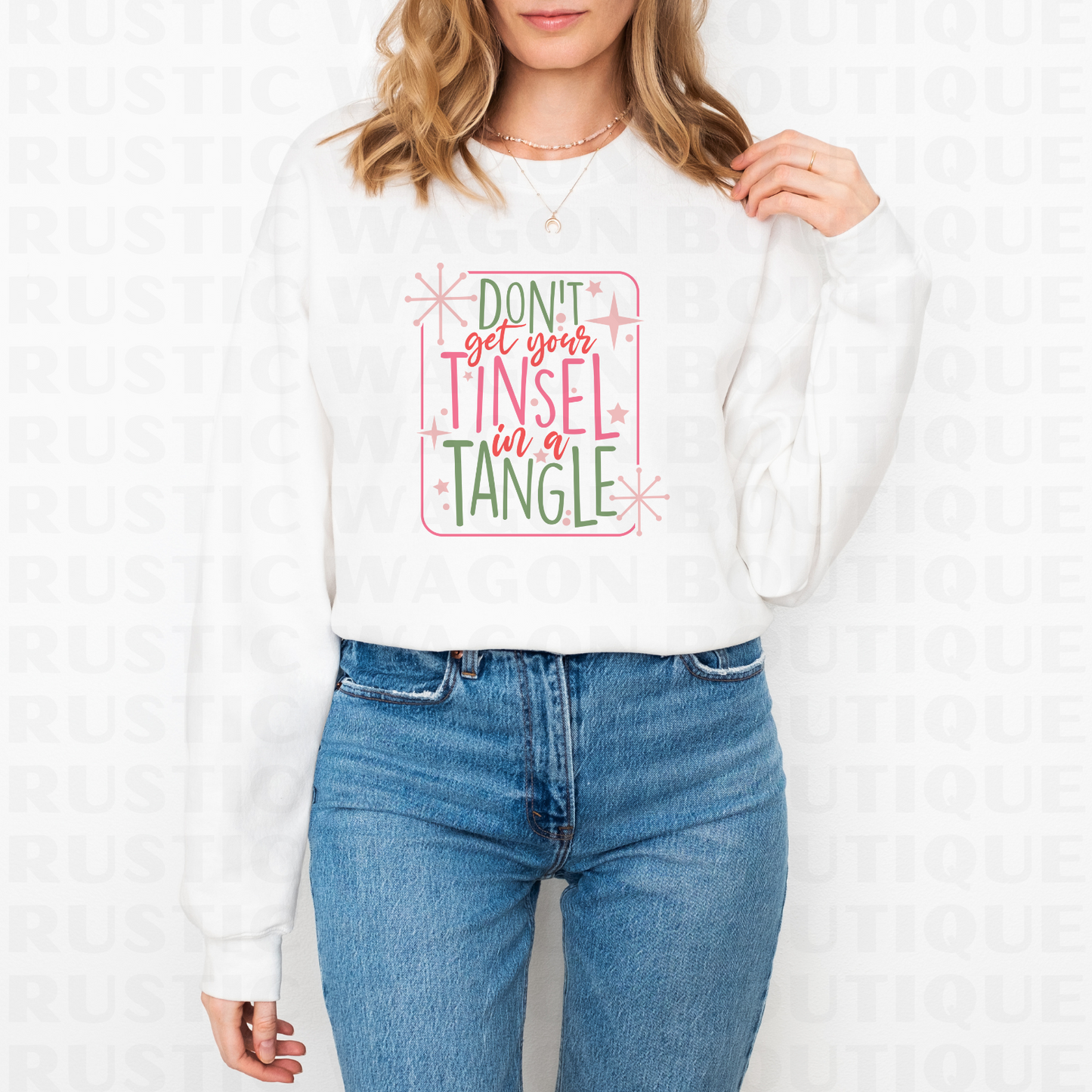 Don’t Get Your Tinsel In A Tangle || Graphic Crewneck + Tee