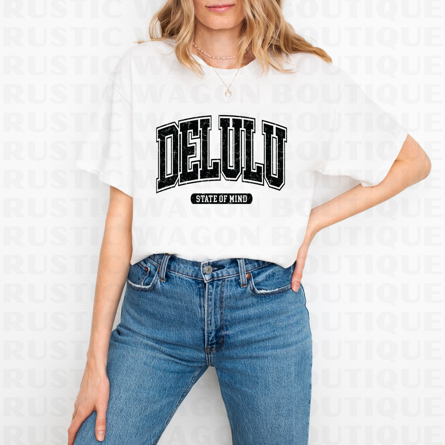 Delulu State Of Mind || Graphic Crewneck + Tee