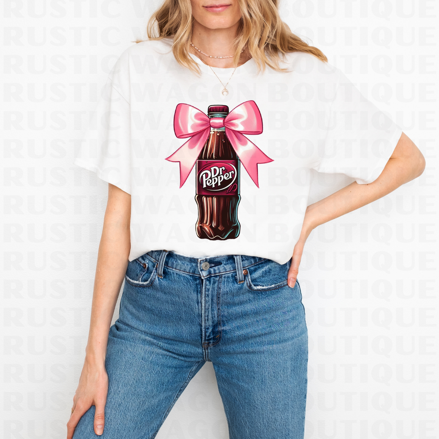 Bow Dr Pepper || Graphic Crewneck + Tee