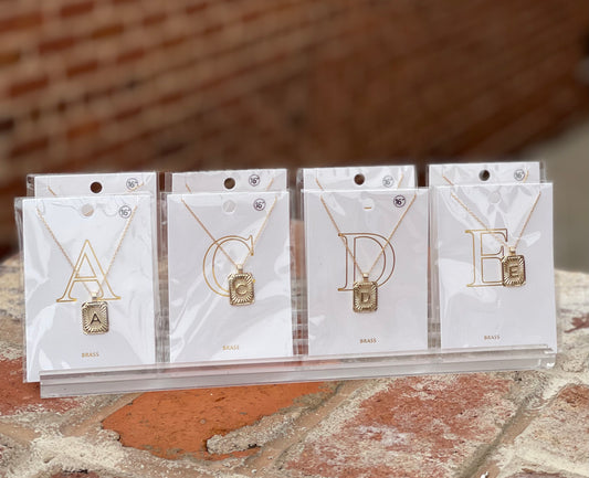 Sweet Memories // Gold Initial Necklaces